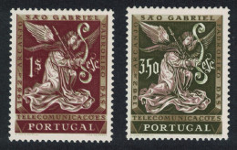 Portugal St Gabriel Commemoration 2v 1962 MNH SG#1201-1202 - Unused Stamps