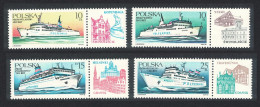 Poland Passenger Ferries 4v 1986 MNH SG#3042-3045 Sc#2740-2743 - Nuovi