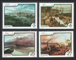 Poland Paintings Of Vistula River 4v 1984 MNH SG#2937-2940 - Unused Stamps