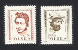 Poland Carved Heads From Wawel Castle 2v 1st Series 1982 MNH SG#2833-2834 Sc#2536-2537 - Nuevos