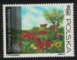 Poland Cattle In Meadow Environment 1973 MNH SG#2251 - Ongebruikt