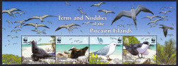 Pitcairn WWF Seabirds Wide Top Strip Of 4v With Names 2007 MNH SG#724-727 MI#717-720 Sc#647a-d - Pitcairn Islands