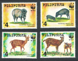 Philippines WWF Spotted Deer And Warty Pig 4v 1997 MNH SG#2992-2995 MI#2814-2817 Sc#2476-2479 - Philippinen