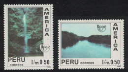 Peru Lake Waterfall Natural World UPAEP 2v 1991 MNH SG#1766-1767 MI#1454-1455 - Peru