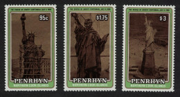 Penrhyn Centenary Of Statue Of Liberty 3v 1986 MNH SG#397-399 - Penrhyn