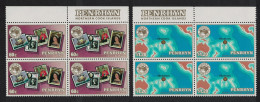 Penrhyn Ausipex International Stamp Exhibition 2v Blocks Of 4 1984 MNH SG#360-361 - Penrhyn