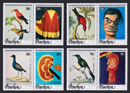 Penrhyn Birds Masks Discovery Of Hawaii 4 Pairs 1978 MNH SG#107-114 Sc#93-96 - Penrhyn