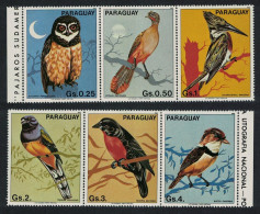 Paraguay Owl Chachalaca Trogon Birds 6v Two Strips 1983 MNH MI#3668-3673 Sc#2091 - Paraguay