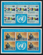 St. Vincent First Anniversary Of UN Membership 2v Sheetlets 1981 MNH SG#679-680 - St.Vincent (1979-...)