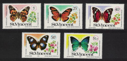 St. Vincent Butterflies And Bougainvilleas 5v 1978 MNH SG#551-555 - St.Vincent (...-1979)