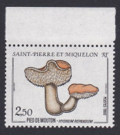 St. Pierre And Miquelon Hedgehog Fungus 'Hydnum Repandum' Fungi Mushrooms 1990 MNH SG#645 Sc#490 - Nuevos