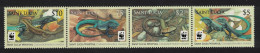 St. Lucia WWF Whiptail Strip Of 4v 2008 MNH SG#1370-1373 MI#1275-1278 Sc#1251-1254 - St.Lucie (1979-...)