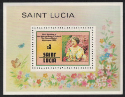 St. Lucia 80th Birthday Of The Queen Mother MS 1980 MNH SG#MS536 - St.Lucie (1979-...)