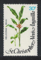 St. Kitts-Nevis Flowers Heliconia Bihai 30c 1979 MNH SG#418 - St.Cristopher-Nevis & Anguilla (...-1980)