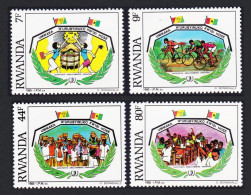 Rwanda International Youth Year 4v 1985 MNH SG#1241-1244 Sc#1230-1233 - Neufs