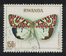 Rwanda Butterfly 'Utetheisa Pulchella' 150f KEY VALUE 1979 Canc SG#918 - Oblitérés