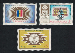 Romania Stamp Day 3v 1983 MNH SG#4807-4808 - Unused Stamps