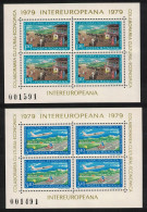 Romania Boeing 707 Postman 2v Sheetlets 1979 MNH SG#4450-4451 - Ongebruikt