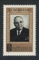 Romania 1st Death Anniversary Of Gheorghe Gheorghiu-Dej President 1961-65 1966 MNH SG#3352 - Unused Stamps