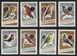 Romania Flycatcher Crossbill Warbler Robin Wagtail Songbirds 8v 1966 MNH SG#3369-3376 MI#2500-2507 - Unused Stamps