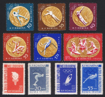 Romania Boxing Shooting Wrestling Canoe Olympic Games Medal Winners 10v 1961 MNH SG#2888-2897 Sc#1448-1457 - Ungebraucht