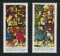 Portugal Christmas Stained Glass 2v 1983 MNH SG#1939-1940 - Ongebruikt