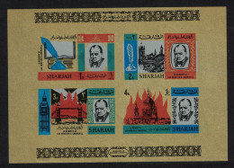 Sharjah Churchill Commemoration MS IMPERF 1966 MNH SG#MS205 MI#Block 16B - Sharjah