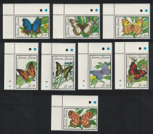 Sierra Leone Butterflies 8v Corners 1989 MNH SG#1312-1319 - Sierra Leona (1961-...)