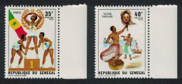Senegal Dance Music Sport National Youth Week 2v 1974 MNH SG#553-554 - Senegal (1960-...)