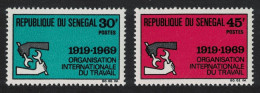 Senegal 50th Anniversary Of ILO 2v 1969 MNH SG#396-397 - Senegal (1960-...)