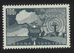 Senegal Aviation Tenth Anniversary Of ASECNA 1969 MNH SG#414 - Senegal (1960-...)