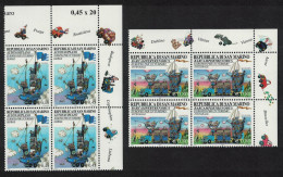 San Marino Europa Tourism 2v Corner Blocks Of 4 2004 MNH SG#1983-1984 - Unused Stamps