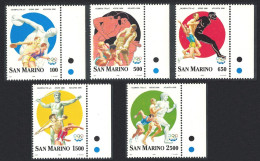 San Marino Modern Olympic Games 5v Right Margins 1996 MNH SG#1531-1535 - Unused Stamps