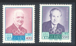 San Marino 90th Anniversary Of International Olympic Committee 2v 1984 MNH SG#1222-1223 - Unused Stamps