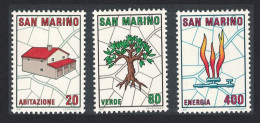 San Marino Urban Development Scheme 3v 1981 MNH SG#1167-1169 - Ungebraucht