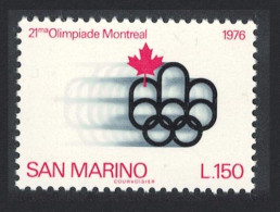 San Marino Olympic Games Montreal 1976 MNH SG#1059 - Nuevos