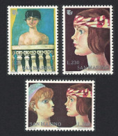 San Marino Paintings By Gentilini International Women's Year 1975 MNH SG#1034-1036 - Nuevos