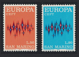 San Marino Europa 2v 1972 MNH SG#932-933 - Nuevos