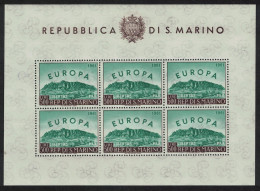 San Marino Europe Sheetlet 1961 MNH SG#640 MI#700 Bogen - Unused Stamps