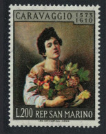 San Marino 350th Death Anniversary Of Caravaggio Painter 1960 MNH SG#625 MI#681 - Nuevos