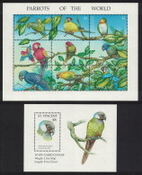 St. Vincent Parrots Sheetlet Of 9v+MS 1995 MNH SG#2862-MS2871 - St.Vincent (1979-...)