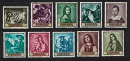 Spain Zurbaran Painter 10v 1962 MNH SG#1479-1488 - Unused Stamps