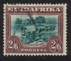 South Africa Ox-wagon Outspanned 2Sh6d 1927 Canc SG#37 - Andere & Zonder Classificatie