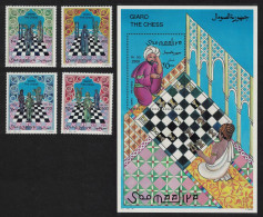 Somalia Arab Chess Pieces 4v+MS 1996 MNH MI#615-618 - Somalia (1960-...)