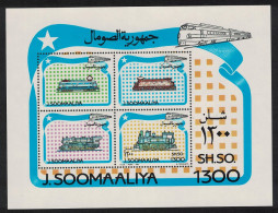 Somalia Locomotives MS 1994 MNH MI#Block 33 - Somalie (1960-...)