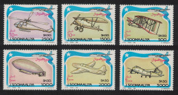 Somalia Zeppelin Helicopter Aircraft Aviation 6v 1993 MNH MI#485-490 - Somalia (1960-...)