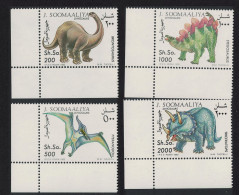 Somalia Dinosaurs Prehistoric Animals 4v Corners 1993 MNH MI#480-483 - Somalia (1960-...)