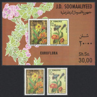 Somalia Flowers 2v+MS 1986 MNH SG#748-MS750 - Somalie (1960-...)