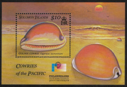 Solomon Is. Golden Cowrie Shells MS 2002 MNH SG#MS1033 Sc#944 - Salomon (Iles 1978-...)