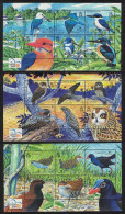 Solomon Is. Owl Swamphen Kingfisher Birds 3 Sheetlets 2004 MNH SG#MS1080 - Solomon Islands (1978-...)